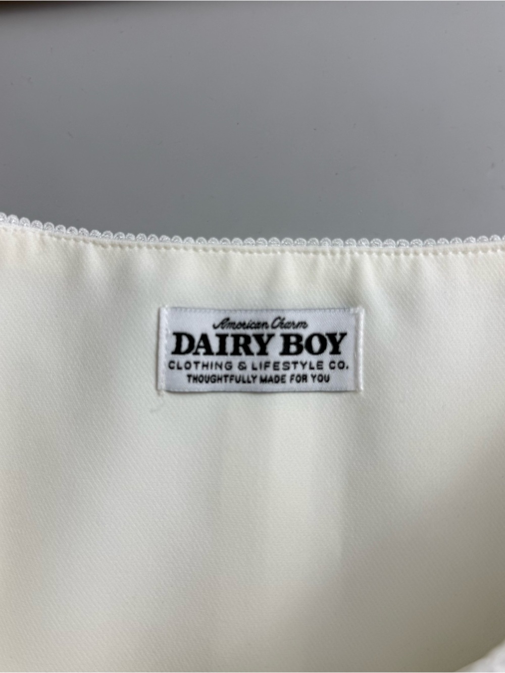Dairy Boy American Cream Square Neck Cap Sleeve Corset Top Boning White 10 - Picture 9 of 11